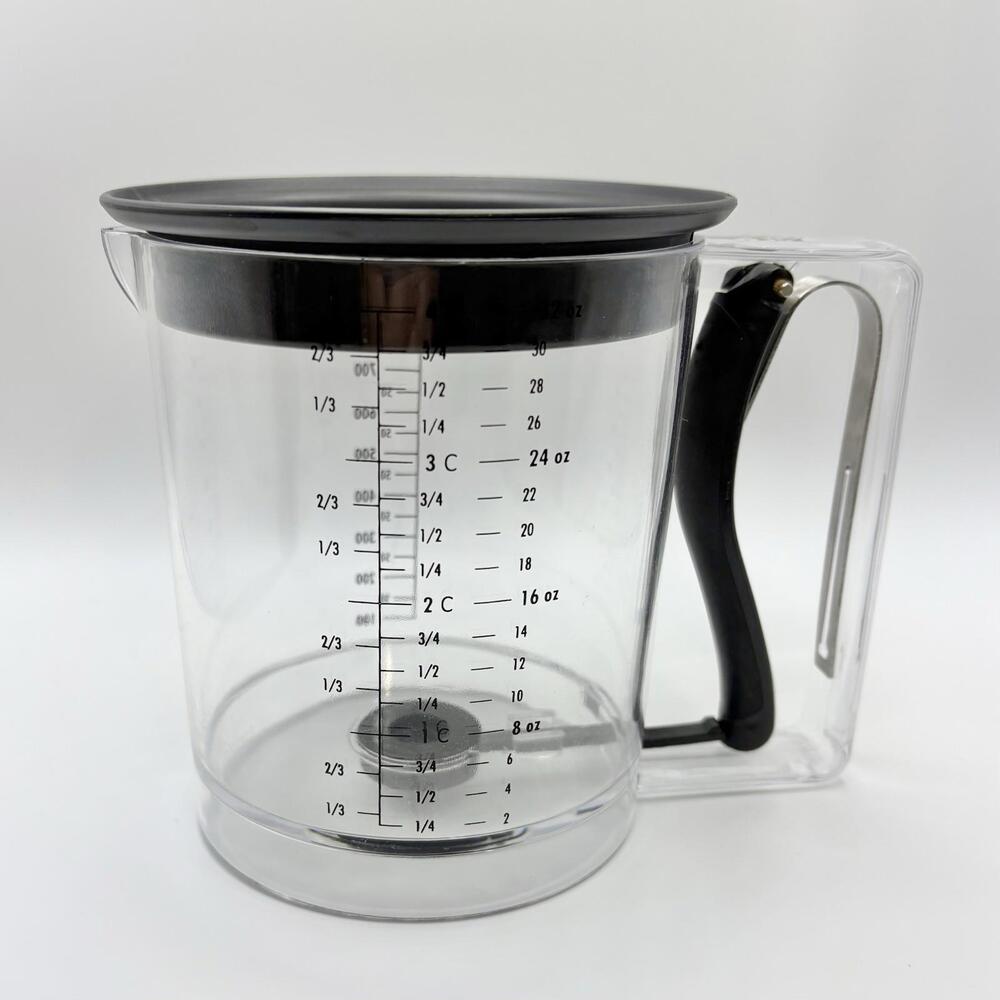 Amco 4 Cup Fat And Gravy Separator With Deep Removable Lid , Easy Release